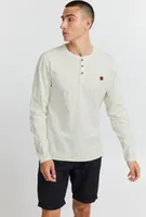11 Project PRBonso Herren Longsleeve Langarmshirt Shirt mit Grandad-Ausschnitt aus 100% Baumwolle Regular fit