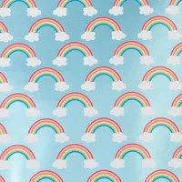Geschenkpapier Regenbogen mit Wolke 70cm x 2m, Rolle