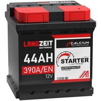 LANGZEIT Autobatterie 12V 44AH 390A ersetzt 40Ah 42Ah 45Ah