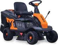 FUXTEC Aufsitzmäher FX-RMR66, Rasentraktor 6PS, Schnittbreite 66 cm, 150 L Fangsack, Schnitthöhe verstellbar