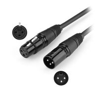 G71C Bolwins XLR Audio Kabel Verlängerung Mikrofonkabel XLR Stecker auf XLR Buchse 5m