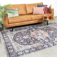 Teppich Vintage - Imagine Medaillon Blau - 230x330cm - Klassik, Industrielle, Orientalisch - Wohnzimmer, Esszimmer, Schlafzimmer -  FRAAI | Home & Living