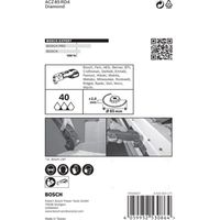Expert Škárovacia čepeľ ACZ 85 RD4 Čepeľ pre multifunkčné náradie, 85 mm
