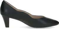 Caprice Damen Pumps Trichterabsatz Leder Wellenkante 9-22400-42, Größe:38.5 EU, Farbe:Schwarz