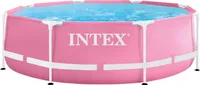 INTEX 28290NP - Pink Metal Frame Pool (244x76cm) Swimmingpool Planschbecken