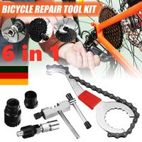 6 IN 1 Fahrrad Werkzeug Bits Reparatur Zahnkranzabzieher Kurbelabzieher Kit