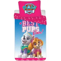 Paw Patrol Best Girls Ever poszwa na kołdrę dla dzieci 100×135 cm, 40×60 cm