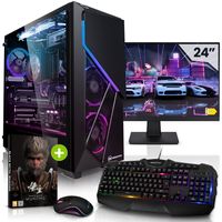 Megaport Komplett 24" Set Gaming PC Falcon - AMD Ryzen 7 5700X - RTX4070 12GB - 32GB RAM - 1TB M.2 SSD - Windows 11 - 47-DE