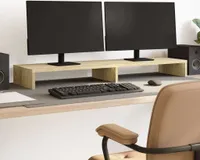 vidaXL Podstawa pod monitor dąb sonoma 100x27x10 cm Materiał drewnopochodny