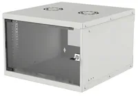 INTELLINET Wandverteiler 19" 6 HE 540x560 Flatpack grau