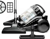 TurboTronic Multi Zyklon Staubsauger CV05 - leistungsstarker Bodenstaubsauger 22kPa Saugkraft 900W ohne Beutel kleiner Trockensauger für Parkett Tierhaare Hundehaare beutellos