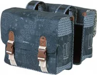 Basil Doppelpacktasche Boheme indigo blue mit Reflexstreifen 35 Liter, indigo