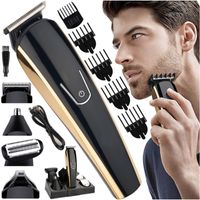 Haarschneidemaschine Set Haarschneider Herren mit 10 Aufsätze Elektrisch Bartschneider Haartrimmer Langhaarschneider Nasentrimmer Barttrimmer Retoo