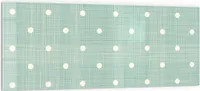DEQORI Küchenrückwand Glas 125x50 cm 'Serviettendesign' Spritzschutz Bad Rückwand