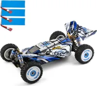 Wltoys 124017 RC Auto 75km / h Hochgeschwindigkeits Geländewagen RTR Buggy und Allradantrieb 1:12 2.4G 4WD Ferngesteuertes Truck mit 3 Akuus