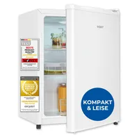 Exquisit Mini-Kühlschrank ohne Gefrierfach, 50 Liter, klein, kompakt, 2 Ablagen, KB60-V-091E weiss