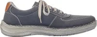 Rieker Herren Halbschuh Sneaker Schnürschuh 03030, Größe:43 EU, Farbe:Blau