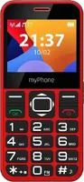 myPhone Halo 3 Mobiltelefon 2.3"-Display, 1000-mAh, USB-C-Anschluss, 0,3 Mpx Kamera, 2G Rot