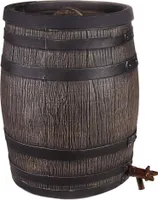 Regenfass Regentonne Fass Wein-Fass-Optik 50 Liter mit Auslaufhahn und Deckel