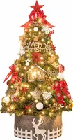 Heikoeco® 210cm Weihnachtsbaum Set mit Zubehör, künstliche Baum, DIY geschmückten Weihnachtsbaum 120cm-210cm