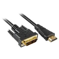 Sharkoon Kabel HDMI  -> DVI-D (18+1) 2m schwarz