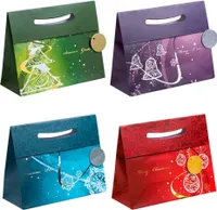 12 TSI Geschenktaschen Weihnachten Elegant Motiv sortiert 33,0 x 26,0 cm