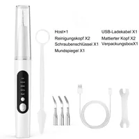 OKWISH Zahnpflege-Set , Zahnreinigung Set, Ultraschall Zahnsteinentferner mit 5 Reinigungsmodi, und 3 Zusätzlichen Aufsätzen Zu hause