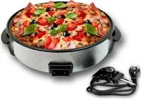 Mulex Elektrische Pfanne 36 cm, Pizzapfanne, Schwarz