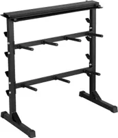 Hantelständer Hantelscheibenständer Kurzhantelständer 3 Ebenen Bis 300 Kg Aus Stahl, 99,5 X 52 X 102,5 Cm