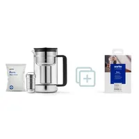 Aarke Purifier Wasserfilterkanne 1,18 l Set Pure Filtergranulat