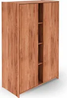 Kleiderschrank Zigo aus Kernbuche massiv 125x60x190 mit 2 Türen und 4 Fächern