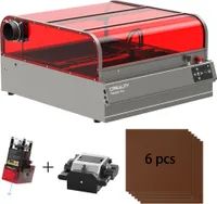 Creality Falcon2 Pro 60W Lāsergravur Schneidemaschine, Lāser Graviermäschine mit 30L Air Assist, Kamera, 6pcs Kaffeefarbene Holzpaneele