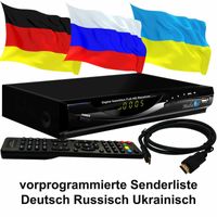 Russische TV Sat Receiver MEDIAART-2 FULL HD vorprogrammiert Deutsch Russisch