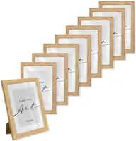 🖼️KNOR®️ Bilderrahmen 13x18cm Beige, 9er Set Posterrahmen, Bilderrahmen, Fotorahmen, bruchsicheres Acrylglas, Picture Frame 13X18, zum Aufhängen & Aufstellen 🎨Isabella Kollektion