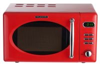 Wolkenstein MW720 FRW Mikrowelle  rot RETRO 700Watt 20l Chrom