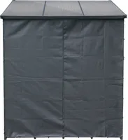 Toboli Schutzhülle M 128 x 176 cm für Kaminholzregal, Hülle mit Vorderwand und Rückwand, Wetterschutz aus robustem Polyester