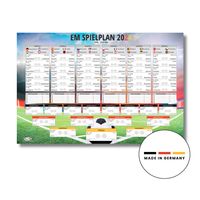 EM Spielplan 2024 Fußball Europameisterschaft 68,5 x 101,5 cm