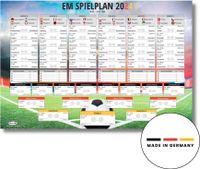 EM Spielplan 2024 Fußball Europameisterschaft 68,5 x 101,5 cm