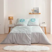Anker Biber-Bettwäsche 80x80 + 135x200 cm · 4-teilig · LIEGEPLATZ - 100% Baumwolle