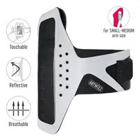 Artwizz Sportsband pro smartphony v černé/stříbrné barvě - malá-střední velikost paže