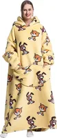 ASKSA Oversized Blanket Hoodie, Sherpa Fleece Wearable Blanket, Cat Dog