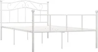 vidaXL Postelový rošt bílý kov 140×200 cm