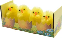 Kaemingk Oster-Deko Küken 4er Pack 4 cm - Chenille