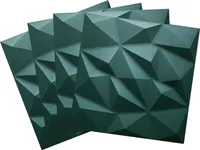 DECCART | Kasetony sufitowe 3D| Panele ścienne | Brylant 62 zielony | 2m² | 50x50cm