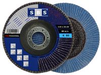 SBS® Fächerscheibe INOX I 115mm I Korn 80 I 10 Stück