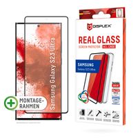 Displex Panzerglas + Case für Samsung Galaxy S23 Ultra, Eco-Montagerahmen, Full Cover, Samsung, Galaxy S23 Ultra, Schlagfest, Kratzresistent, Staubresistent, Transparent, 1 Stück(e)