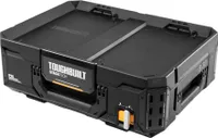 Toughbuilt StackTech TB-B1-B-30 Werkzeugkiste Box 53 x 40 x 18 cm IP65 + 2x Inlay mit Deckel + 2x Inlay + 4x Trennwand