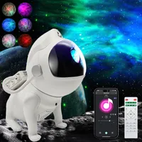 LED Sternenhimmel Projektor Weltraumhund Nachtlicht Galaxis Lampe APP Steuerung Bluetooth Lautsprecher Sternenprojektor mit Fernbedienung