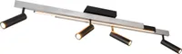 TRIO-Leuchten Deckenleuchte ZENO BHT 133x23x8.50 cm grau Deckenlampe