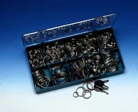 Metall-Schlüsselringe silber 16mm Packung mit 100 Stück